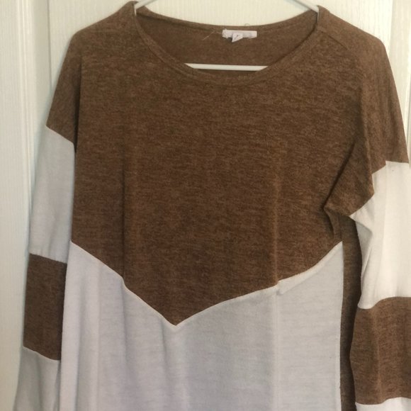 Two-Toned Sweater Shirt - Picture 1 of 3